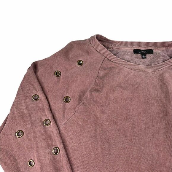 Joe’s Jean Collection Izzy Grommet Sweatshirt Pink - Picture 6 of 10